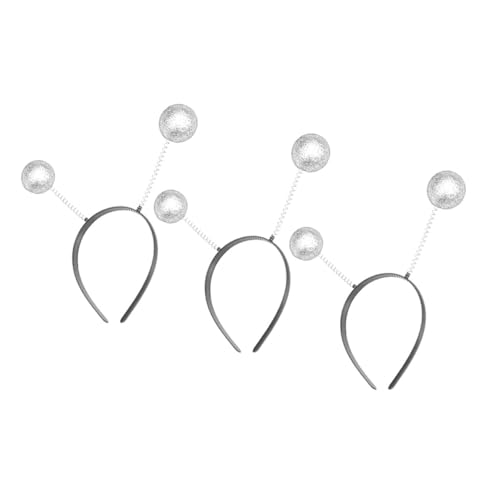 BESTonZON 3 Stück Teiliges Antennen Stirnband mit Glitzerbällen Schwingender Kopfschmuck für Erwachsene Party und Cosplay Accessoire für Halloween Festivals und Mottopartys BESTonZON 3 Stück Teiliges Antennen Stirnband mit Glitzerbällen Schwingender Kopfschmuck für Erwachsene Party und Cosplay Accessoire für Halloween Festivals und Mottopartys von BESTonZON