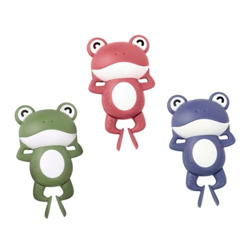 BESTonZON 3 Stück Teiliges Badespielzeug Aufziehbare Schwimmende Cartoon Frösche Badezimmer Sicher Sanft Farbenfroh Lernspielzeug für Junge Mädchen Kleinkinder BESTonZON 3 Stück Teiliges Badespielzeug Aufziehbare Schwimmende Cartoon Frösche Badezimmer Sicher Sanft Farbenfroh Lernspielzeug für Junge Mädchen Kleinkinder von BESTonZON