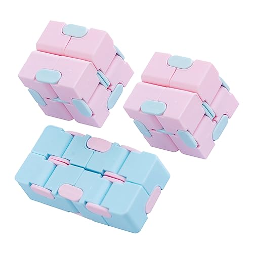 BESTonZON 3 Stück Teiliges Bunter Magischer Würfel Kreatives Denkspielzeug zur Stressreduktion Geeignet für Erwachsene Vielseitiger Spielspaß für Zuhause Party und Zufällige Zufällige Farbe von BESTonZON