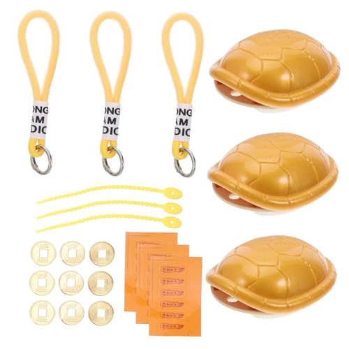 BESTonZON 3stücke Mini-wahrsageschildkrötenpanzer Aus Muscheln Chinesische Wahrsagerequisite Schildkrötenfigur Ornamente Für Reichtum Glücksschildkröte Feng-Shui-dekor BESTonZON 3stücke Mini-wahrsageschildkrötenpanzer Aus Muscheln Chinesische Wahrsagerequisite Schildkrötenfigur Ornamente Für Reichtum Glücksschildkröte Feng-Shui-dekor von BESTonZON