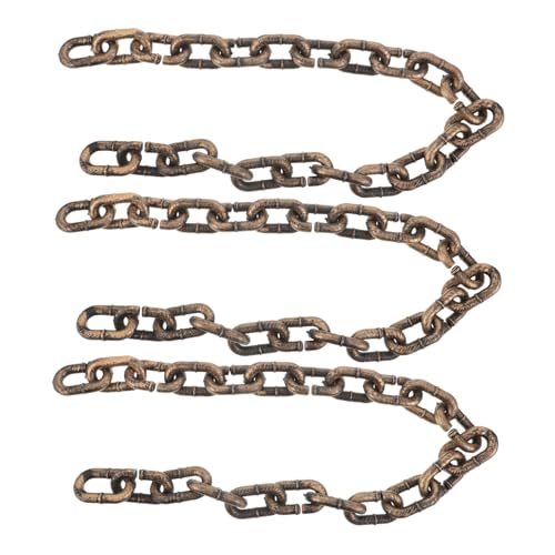 BESTonZON 3 Stück Teiliges Halloween Deko Realistischen Flexiblen Kunststoffketten Leichte Schwarze Fesselketten für Gruselpartys Haunted House Kostüm-Accessoires und Cosplay BESTonZON 3 Stück Teiliges Halloween Deko Realistischen Flexiblen Kunststoffketten Leichte Schwarze Fesselketten für Gruselpartys Haunted House Kostüm-Accessoires und Cosplay von BESTonZON