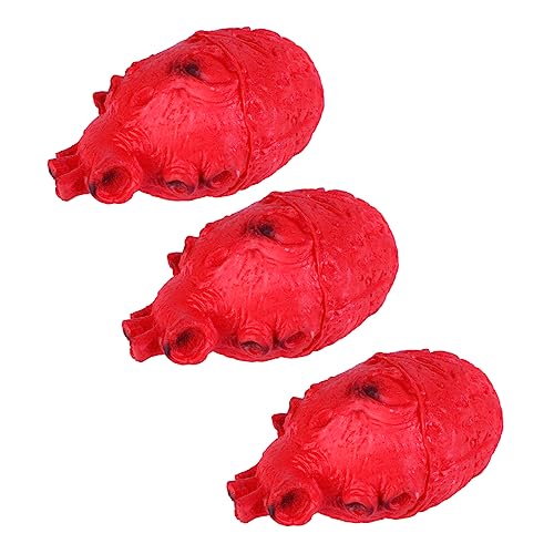 BESTonZON 3 Stück Teiliges Halloween Herz Requisiten Realistische Herzförmige Spielzeuge für Gruselige Dekorationen für Halloween Partys und Spukhäuser BESTonZON 3 Stück Teiliges Halloween Herz Requisiten Realistische Herzförmige Spielzeuge für Gruselige Dekorationen für Halloween Partys und Spukhäuser von BESTonZON