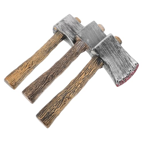 BESTonZON 3 Stück Teiliges Halloween Realistische Blutige Piraten Äxte Leichte Gruselige Requisiten für Karnevalskostüme Party Garten Haunted House Dekoration von BESTonZON