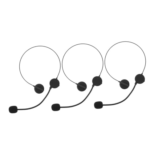 BESTonZON 3 Stück Teiliges Mikrofon Headset Prop Realistisches Bühnenkostüm Zubehör für Karneval Halloween Cosplay und Party Leichtes Bequemes Verkleidungs Accessoire BESTonZON 3 Stück Teiliges Mikrofon Headset Prop Realistisches Bühnenkostüm Zubehör für Karneval Halloween Cosplay und Party Leichtes Bequemes Verkleidungs Accessoire von BESTonZON