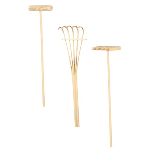 BESTonZON 3 Stück Teiliges Mini Zen Garten mit Robusten Kunststoff rechen Bambusstil Vielseitig für Sandkästen und Schreibtischdekoration Langlebig und Praktisch für Garten BESTonZON 3 Stück Teiliges Mini Zen Garten mit Robusten Kunststoff rechen Bambusstil Vielseitig für Sandkästen und Schreibtischdekoration Langlebig und Praktisch für Garten von BESTonZON