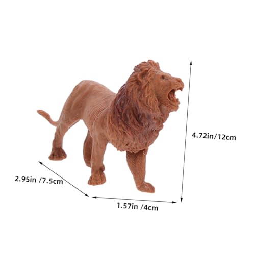 BESTonZON 3 Stück Teiliges Realistisches Dschungel Tier Modell Kleine Tierfiguren Kuchen Dekoration Geburtstagstorte Tortendeko Zoo von BESTonZON
