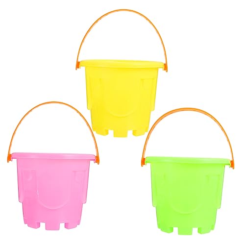 BESTonZON 3 Stück Teiliges Sandspielzeug Mini Eimer aus Hochwertigem Kunststoff Leicht und Handlich für Strand Garten und Spielplatz Fördert Koordination und Motorische Zufällige Farbe BESTonZON 3 Stück Teiliges Sandspielzeug Mini Eimer aus Hochwertigem Kunststoff Leicht und Handlich für Strand Garten und Spielplatz Fördert Koordination und Motorische Zufällige Farbe von BESTonZON