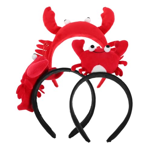 BESTonZON 3 Stück Teiliges Stirnband Plüsch Krabbe und Hummer Haarreifen Lustiger Haarschmuck für Make up Waschen und Karneval Weiche Tierkopfbedeckung für Mädchen und Themenpartys BESTonZON 3 Stück Teiliges Stirnband Plüsch Krabbe und Hummer Haarreifen Lustiger Haarschmuck für Make up Waschen und Karneval Weiche Tierkopfbedeckung für Mädchen und Themenpartys von BESTonZON