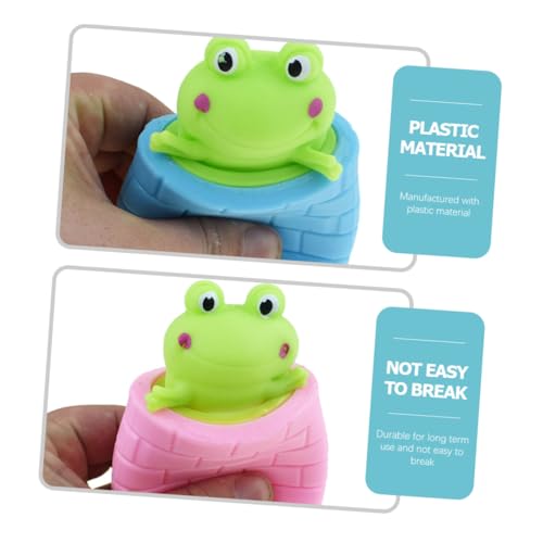BESTonZON 3 Stück Teiliges Stress Frosch quetschspielzeug aus Strapazierfähigem Kunststoff Lustiges Elastisches Squeeze Toy für Erwachsene Angstlinderung und Stressabbau von BESTonZON