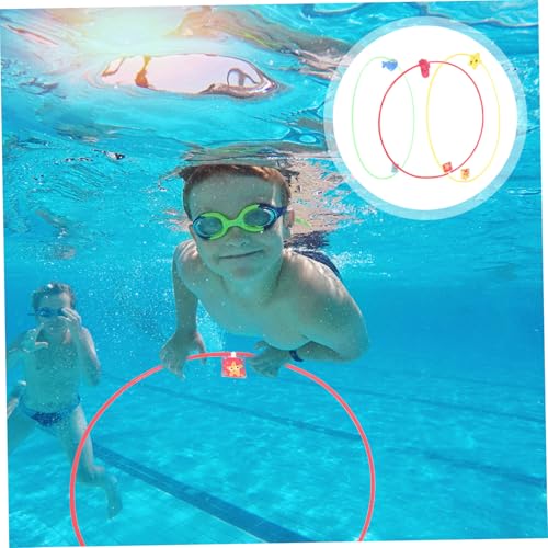 BESTonZON 3 Stück Teiliges Tauchring für Buntes Unterwasser Stabile Große Ringe für Schwimmanfänger Fördert Wahrnehmung und Motorik für Sommerpool und Wasserspaß BESTonZON 3 Stück Teiliges Tauchring für Buntes Unterwasser Stabile Große Ringe für Schwimmanfänger Fördert Wahrnehmung und Motorik für Sommerpool und Wasserspaß von BESTonZON
