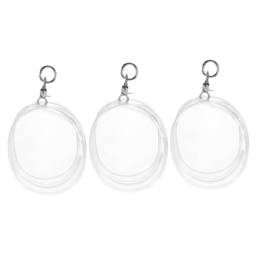 BESTonZON 3 Stück Teiliges Transparentes Puppentrage mit Schlüsselanhänger Leichte Tragbare PVC Aufbewahrungstasche für Puppen Klarer Sichtbeutel zum Aufhängen und Präsentieren von Figuren von BESTonZON