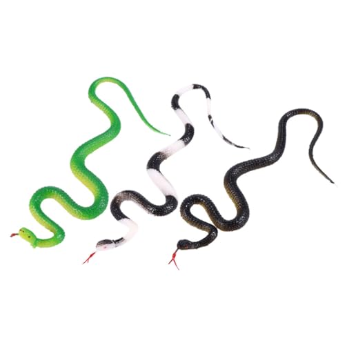 BESTonZON 3 Stück Weiches Gummi Schlangentiere Gefälschte Schlange Kinderspielzeug Schlangenspielzeug Simulation Tierfigur Tierfiguren Schlangenskulptur Kleine Schlangenfiguren BESTonZON 3 Stück Weiches Gummi Schlangentiere Gefälschte Schlange Kinderspielzeug Schlangenspielzeug Simulation Tierfigur Tierfiguren Schlangenskulptur Kleine Schlangenfiguren von BESTonZON