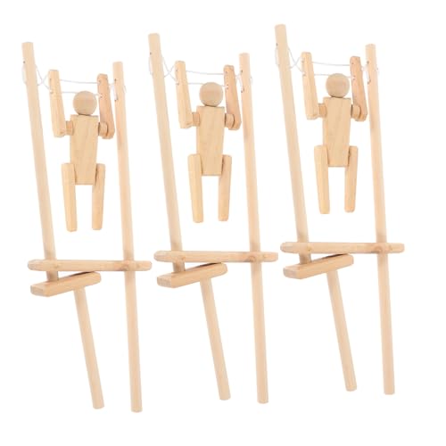 BESTonZON 3 Stück hölzernes Männerspielzeug bastelset basteln für Holzroboter Playtime sensorisches Puppenhaus Holzspielzeug zum Bemalen Actionfiguren-Puppen aus Holz BESTonZON 3 Stück hölzernes Männerspielzeug bastelset basteln für Holzroboter Playtime sensorisches Puppenhaus Holzspielzeug zum Bemalen Actionfiguren-Puppen aus Holz von BESTonZON