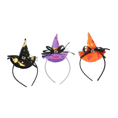 BESTonZON 3 Stücke Hexenhut Stirnband Stirnbänder Für Halloween Halloween-kostüm-haarreifen Halloween-hüte Für Frauen Maskerade-hexen-stirnband Halloween Kostümstirnbänder Zaubererhüte Tuch BESTonZON 3 Stücke Hexenhut Stirnband Stirnbänder Für Halloween Halloween-kostüm-haarreifen Halloween-hüte Für Frauen Maskerade-hexen-stirnband Halloween Kostümstirnbänder Zaubererhüte Tuch von BESTonZON