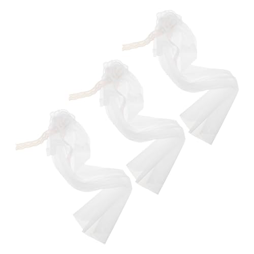 BESTonZON 3 Stücke Teiliges Puppen-hochzeits-Headpiece Zartes Brautschleier Haaraccessoire aus Leichtem Tüll Vielseitig Passend für Miniatur-brautpuppen für Kreative DIY-hochzeitsszenen und BESTonZON 3 Stücke Teiliges Puppen-hochzeits-Headpiece Zartes Brautschleier Haaraccessoire aus Leichtem Tüll Vielseitig Passend für Miniatur-brautpuppen für Kreative DIY-hochzeitsszenen und von BESTonZON