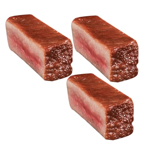 BESTonZON 3 Teiliges Steak Modell Schweinefleisch Rindertalg Gefälschte Lebensmittel Steaks Küchen Lebensmittel Ornament Westliches Küchendekor Künstliches Fleisch Requisite BESTonZON 3 Teiliges Steak Modell Schweinefleisch Rindertalg Gefälschte Lebensmittel Steaks Küchen Lebensmittel Ornament Westliches Küchendekor Künstliches Fleisch Requisite von BESTonZON
