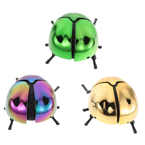 BESTonZON 3-teiliges Simulationskäfer-Spielzeug: Pädagogisches Insektenmodell Für Kinder Zum Aufziehen Mit Kopf- Und Schwanzschütteln Für Den Unterricht Und Zu Hause von BESTonZON