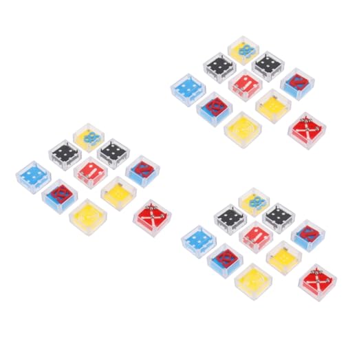 BESTonZON 30 STK Labyrinth Puzzles Perlen stressabbau Spielzeug dekompressionsspielzeug Fun Toy Spielzeuge Labyrinth-Rätsel-Spielzeug Bunte labyrinthkugel Mini Labyrinth-Kugel Kasten von BESTonZON