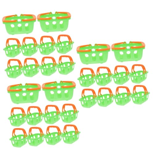 BESTonZON 30 STK Mini-Einkaufskorb zubehör kinderküche Kinder küche zubehor Mini-Spielzeug-Einkaufskorb Miniaturkörbe Ornament Modelle Mini-Einkaufskörbe Miniatur-Korbdekore schmücken von BESTonZON