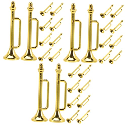 BESTonZON 30 STK Musikinstrumentenmodell Saxophon-dekor Weihnachtsdekorationen Taschensaxophon Miniatur-Saxophon-Requisite Puppenhaus-Saxophon Möbel Kind Haushalt Kleines Spielzeug Plastik von BESTonZON