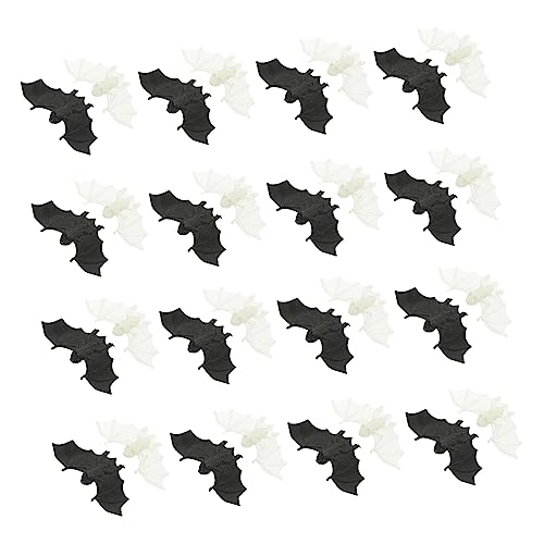 BESTonZON 30 Stück Halloween Fledermaus Deko Leuchtende Mini Fledermäuse für Gruselige Partys für Späße und Dekoration zu Halloween von BESTonZON