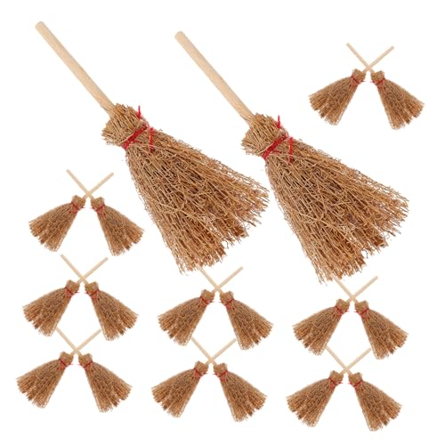 BESTonZON 30 Stück Maßstab Miniatur Besenstiele für Puppenhauszubehör Halloween Requisiten DIY Bastelprojekte und Feengarten Dekoration BESTonZON 30 Stück Maßstab Miniatur Besenstiele für Puppenhauszubehör Halloween Requisiten DIY Bastelprojekte und Feengarten Dekoration von BESTonZON