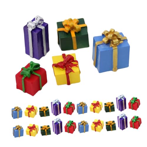 BESTonZON 30 Stück Mini-Boxen Als Ornament: Miniatur-geschenkboxen Aus Kunstharz Für -zubehör, Basteln, Weihnachtsdekor, Süße Festliche Pakete BESTonZON 30 Stück Mini-Boxen Als Ornament: Miniatur-geschenkboxen Aus Kunstharz Für -zubehör, Basteln, Weihnachtsdekor, Süße Festliche Pakete von BESTonZON
