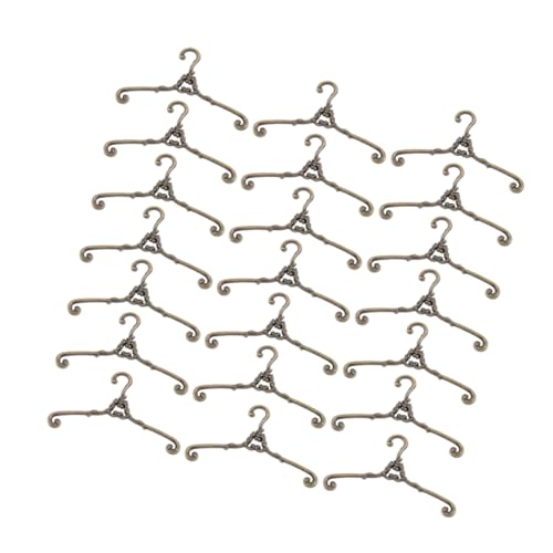 BESTonZON 30 Stück Mini Wäscheständer für Puppenkleider Antik Finish Miniatur Kleiderbügel für Puppenhaus Kleiderschrank Aufbewahrung und Organisation BESTonZON 30 Stück Mini Wäscheständer für Puppenkleider Antik Finish Miniatur Kleiderbügel für Puppenhaus Kleiderschrank Aufbewahrung und Organisation von BESTonZON