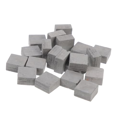 BESTonZON 30 Stück Miniatur Szenen Mit Lebensmitteln Und Mini Keramikziegel Architektur Modellmaterialien Kleine DIY Sandtisch Modellbausteine Für Die von BESTonZON