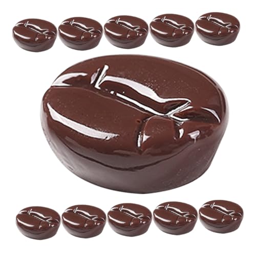 BESTonZON 30 Stück Simulierte Kaffeebohnen Pflanzenmixer Gratdampfer Zuckerwürfel Fake Cookie Heizset Sieb Automatische Spielbecher Stampfaufsätze Elektrischer Piepser Streiche von BESTonZON