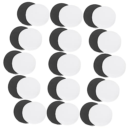 BESTonZON 30stücke Teiliges Klassischer Schach Backgammon-spielsteine Runde Weiße Und Schwarze Spielsteine Langlebige Schachzubehörteile Für Brettspiele Für Partys Und Spieleabende von BESTonZON
