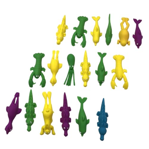 BESTonZON 30 Stück Teiliges Finger Flexiblem TPR Material mit Niedlichen Tiermotiven Elastische Schleuder Spielzeuge als Party Mitgebsel Leicht Robust und Einfach zu Bedienen BESTonZON 30 Stück Teiliges Finger Flexiblem TPR Material mit Niedlichen Tiermotiven Elastische Schleuder Spielzeuge als Party Mitgebsel Leicht Robust und Einfach zu Bedienen von BESTonZON
