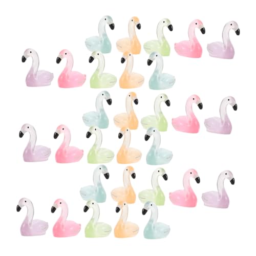 BESTonZON 30 Stück Teiliges Mini Flamingo Deko Fluoreszierende Handgefertigte Resin Figuren Leuchtende Tisch und Gartendekoration Bunte Winzige Flamingo Ornamente für Mikro Landschaft und BESTonZON 30 Stück Teiliges Mini Flamingo Deko Fluoreszierende Handgefertigte Resin Figuren Leuchtende Tisch und Gartendekoration Bunte Winzige Flamingo Ornamente für Mikro Landschaft und von BESTonZON