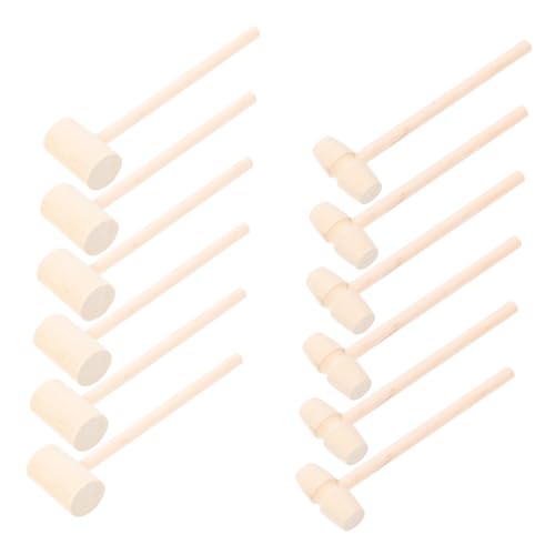 BESTonZON 30 Stück Teiliges Mini Holzhammer für Ergonomisch Geformte Kleine Holzklüpfel Pädagogisches zur Motorikförderung Natürlicher Holzgriff für Lernen BESTonZON 30 Stück Teiliges Mini Holzhammer für Ergonomisch Geformte Kleine Holzklüpfel Pädagogisches zur Motorikförderung Natürlicher Holzgriff für Lernen von BESTonZON