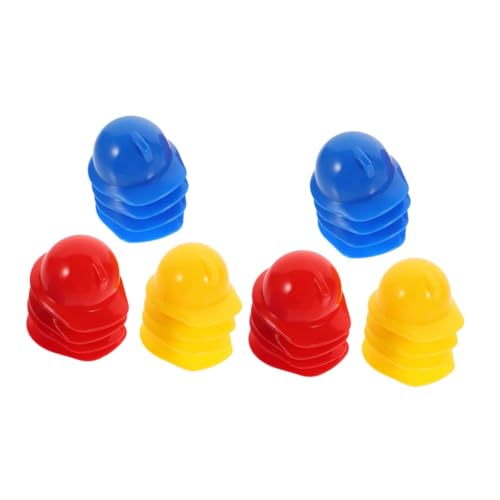 BESTonZON 30 Stück Teiliges Mini Kunststoff Sicherheitshelme für Puppen Leichte Bauarbeiter Hüte in Rot Blau Gelb Realistische Deko Mützen für Basteln und Party Zubehör BESTonZON 30 Stück Teiliges Mini Kunststoff Sicherheitshelme für Puppen Leichte Bauarbeiter Hüte in Rot Blau Gelb Realistische Deko Mützen für Basteln und Party Zubehör von BESTonZON