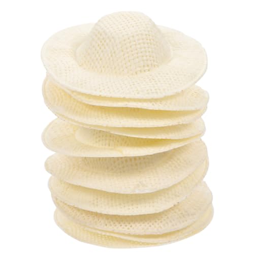 BESTonZON 30 Stück Teiliges Miniatur Strohhut Kleine Puppenhüte aus Handgefertigte DIY Dekoration für Puppenhaus Kompakt und Vielseitig für Kreative Bastelprojekte BESTonZON 30 Stück Teiliges Miniatur Strohhut Kleine Puppenhüte aus Handgefertigte DIY Dekoration für Puppenhaus Kompakt und Vielseitig für Kreative Bastelprojekte von BESTonZON