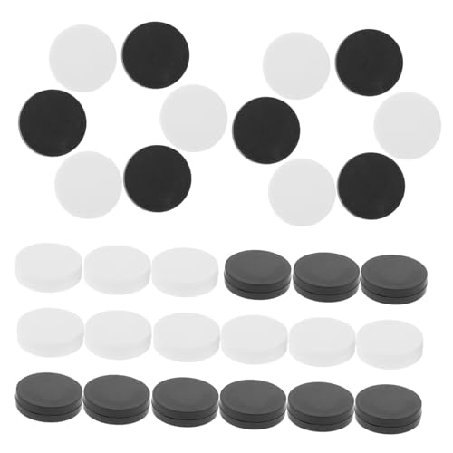 BESTonZON 30 Stücke Stücke Checkers Zubehör Bord Spiele Checker Figuren Spiel Schach Chips Kunststoff von BESTonZON