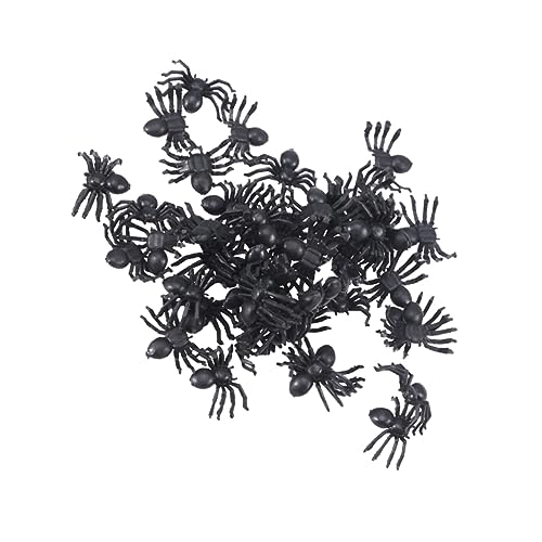 BESTonZON 300 Stück Spinne Dekoration Realistisch Halloween Party Streich Gefälscht Klein Black von BESTonZON