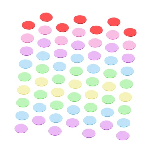 BESTonZON 300 Stück Teiliges Transparentes Bingo spielchips Bunte Zählchips Kunststoffmarker Langlebig für Spielzubehör und Bingo Spiele Zufällige Farbe Zufällige Farbe von BESTonZON