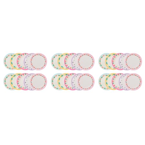 BESTonZON 30Pcs Mini Dollhouse Accessoires Winzige Teller Mini House Plate Dekorationen Tun Spielzeug Spielzeug Miniaturpuppenpuppen Miniatur -Tischgeschirr Szene Layout Requisiten von BESTonZON