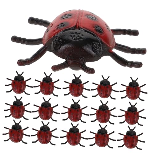 BESTonZON 30Pcs PVC-Simulation Marienkäfer künstliche Marienkäfermodelle gefälscht für kinderspielzeug simulierte Marienkäfer Simulation Marienkäfer PVC-Kunststoff von BESTonZON