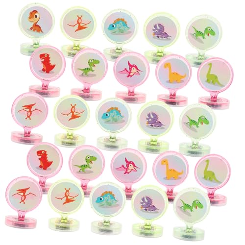 BESTonZON 30St Tierstempel Stempel kinderstempel Cartoon-Stempel Funny kiddostempel Mädchen Babyspielzeug Festival-Siegel- Runde selbstfärbende Stempel Plastik von BESTonZON
