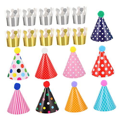 BESTonZON 31-teilige Partyhüte Für Kindergeburtstage – Bunte Party-kappen Für Kindergeburtstage Erwachsene Inbegriffen BESTonZON 31-teilige Partyhüte Für Kindergeburtstage – Bunte Party-kappen Für Kindergeburtstage Erwachsene Inbegriffen von BESTonZON