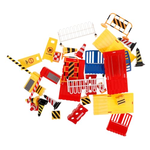 BESTonZON Straßensperren-spielzeugset 32-teilig Miniatur-verkehrsbarrieren-Simulation Verkehrszeichen-lernspielzeug Für Jungen Und Mädchen Eltern- -interaktion BESTonZON Straßensperren-spielzeugset 32-teilig Miniatur-verkehrsbarrieren-Simulation Verkehrszeichen-lernspielzeug Für Jungen Und Mädchen Eltern- -interaktion von BESTonZON