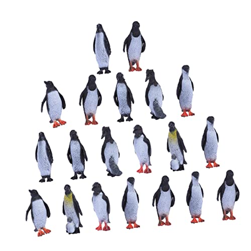 BESTonZON 32 Stück Teiliges Pinguin Figuren Dekoration Realistische Pinguin Modelle für Tischdeko Lernspielzeug Langlebig aus Hochwertigem von BESTonZON