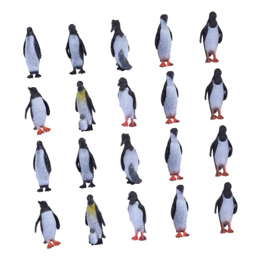 BESTonZON 32St Pinguin-Ornamente Mini-Pinguine Miniaturen Polartiere Figur Pinguin Stofftier Pinguin- meerestiere Figuren Pinguin gartendeko Meerestiermodelle Weich-PVC von BESTonZON