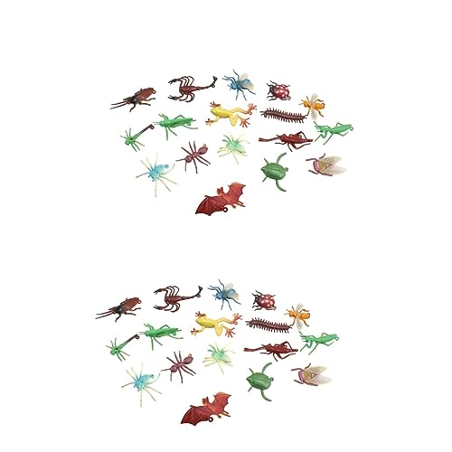 BESTonZON 34 Stck. Insektentierspielzeug Realistisch Lernspielzeug Für Streichspielzeug Tierfigur von BESTonZON