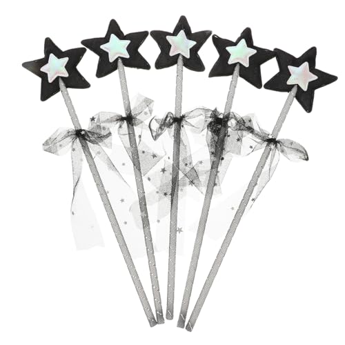 BESTonZON 35 STK Zauberstab Feenhaftes Spielzeug Abschlussball Requisiten Feenstäbe Stecken Stock Zauberstäbe Für Geburtstagsfeiern Halloween Mädchen Kind Polyester Handheld-Stick Pentagramm von BESTonZON