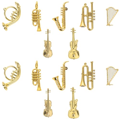 BESTonZON 35-teilige Mini-Musikinstrumentenmodelle: Winzige Ornamente fürs Puppenhaus, einschließlich Klavier, Flöte, Gitarre, Posaune für Weihnachtsdekorationen und zum Spielen für Kinder BESTonZON 35-teilige Mini-Musikinstrumentenmodelle: Winzige Ornamente fürs Puppenhaus, einschließlich Klavier, Flöte, Gitarre, Posaune für Weihnachtsdekorationen und zum Spielen für Kinder von BESTonZON