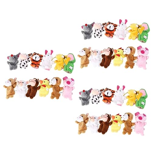 BESTonZON 36 STK Fingerpuppe Spielzeug interaktive Spiele Babypuppe für Kleinkinder -Piñata Haushaltsgeschichtenpuppen Kinderversorgung Chinesisches Tierkreiszeichen Zubehör Hündchen von BESTonZON